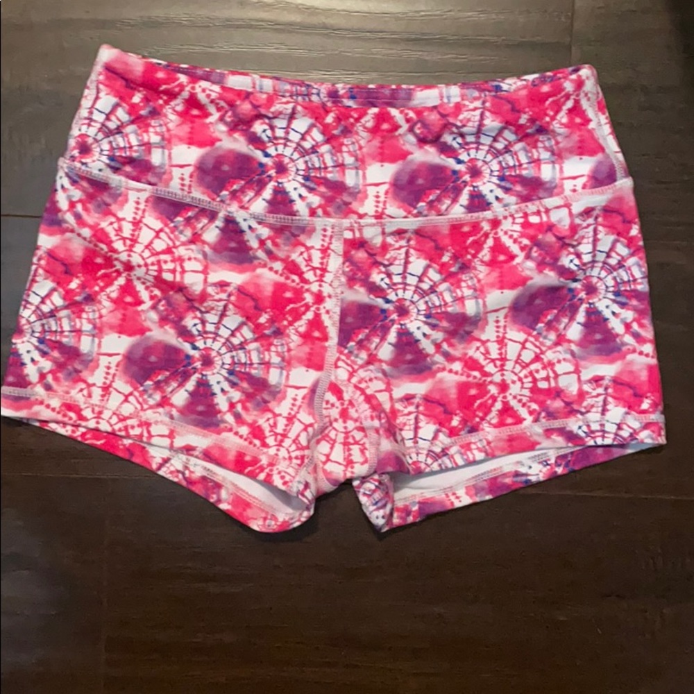 Women's Pink Patterned Shorts